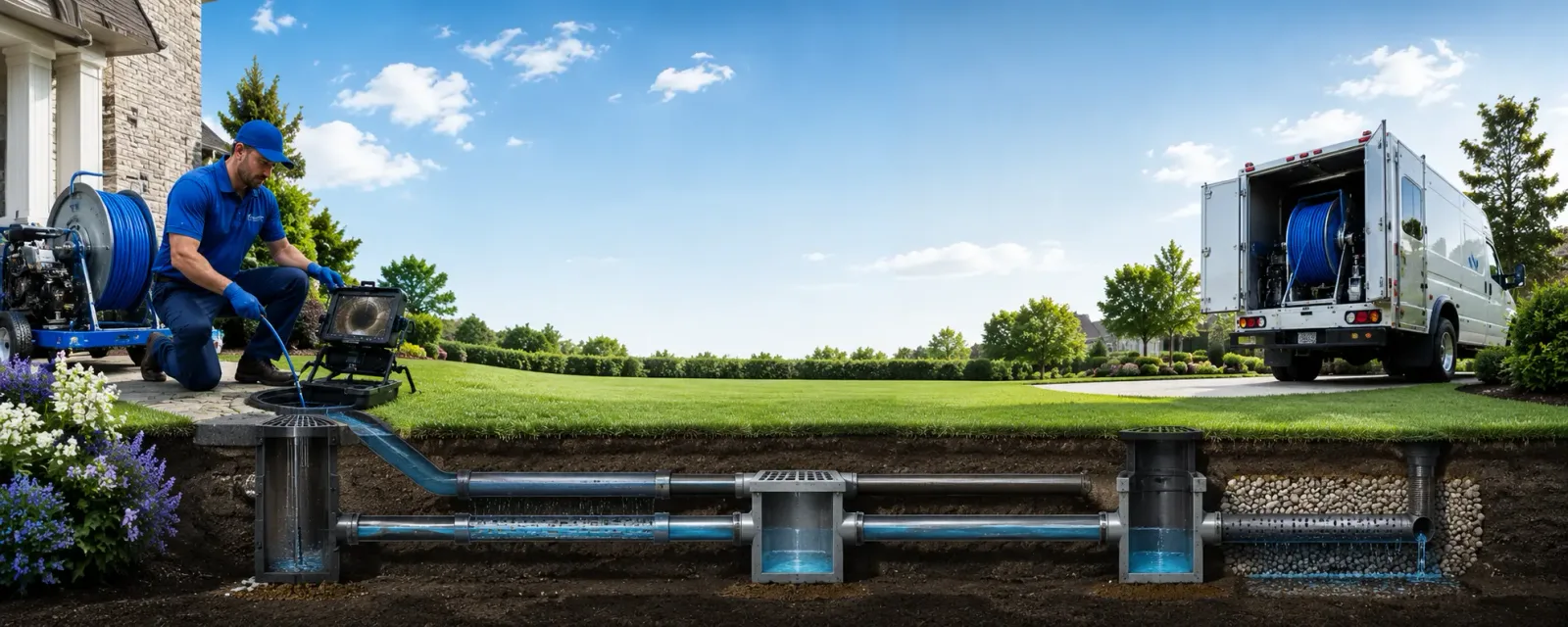 Outdoor drain cleaning information for Vandalia, MI